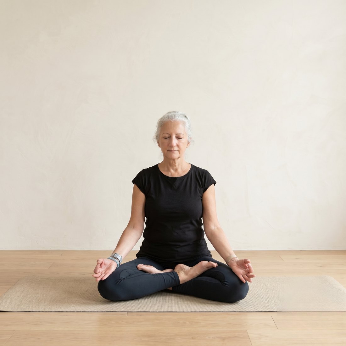 Michelle demonstrating Full Lotus
